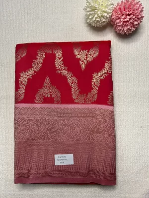 Banaras Silk  Saree - Red