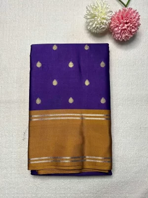 Kanchipuram Silk Saree - Royal Purple