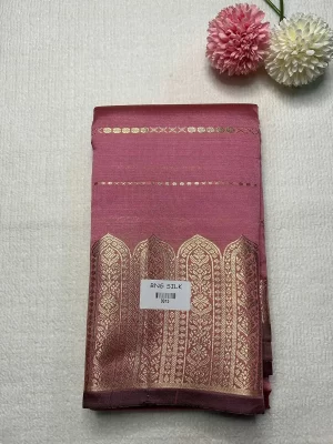 Soft Silk Saree - Mauve Pink