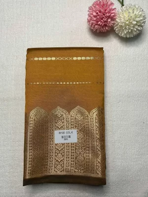 Soft Silk Saree - Mustard Yellow