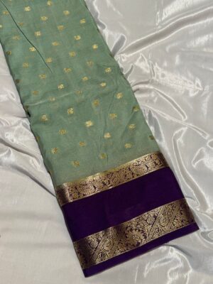 Crepe Silk Sarees - Light Green