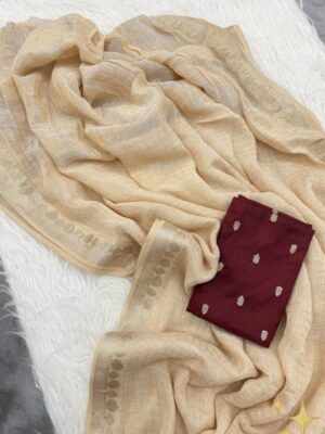 Georgette Sarees with Blouse - Off White