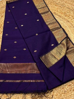 Traditional Pure Maheswari Silk Handwooven Saree
