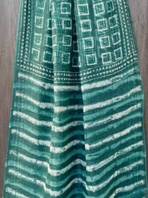 Kota Doria Saree - Green